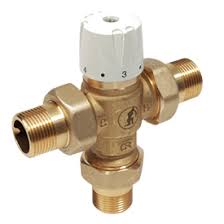 R156-2 - Thermostatic mixer, tail pieces male connections ...