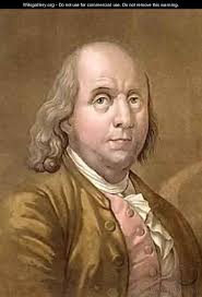 Portrait of Benjamin Franklin 1706-90 - (after) Gallina, Gallo - painting1