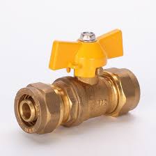 Brass Gas Pex Ball Valve 1216 Pex Pipe Connection Gas Valve