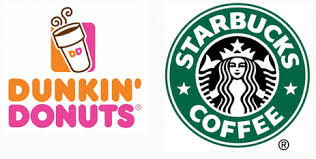 Image result for starbucks and dunkin logo