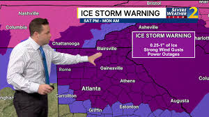 Ice storm warning issued for metro Atlanta, northeast Georgia