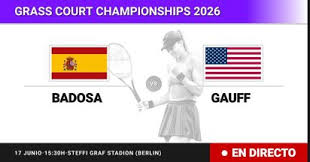 Paula Badosa - Coco Gauff, en directo hoy: sigue el partido de Grass Court Championships