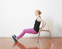 Triceps dips exercise