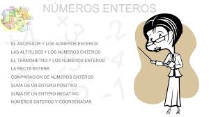 Resultado de imagen de numeros enteros para sexto de primaria