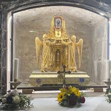 The purported skull of Mary Magdalene displayed in a golden reliquary ... | mary magdalene | TikTok