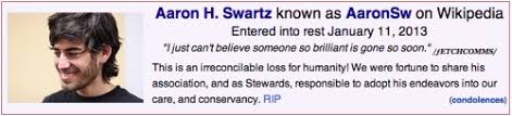 Remembering Aaron Swartz The Wikipedian via Relatably.com
