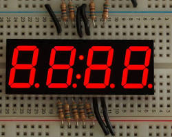 Εικόνα 7 segment LED display digit red