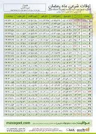 :::Noandish.com::: اوقات شرعی شیراز در ماه رمضان ۱۴۰۴ + جدول ساعت اذان صبح، ظهر و مغرب