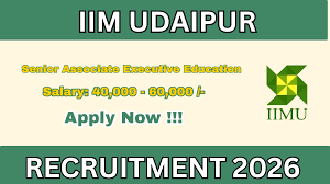 IIM Udaipur Seeks Senior Associate for Executive Education - Apply Now!