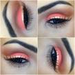 Coral color makeup