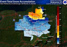 Buffalo New York weather forecast for snow