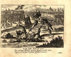 Image of Aeneid Book 10 classical art Pallas death Turnus Mezentius