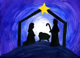 Image result for silhouette nativity