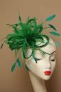 Green fascinators for weddings