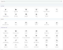 System settings category