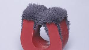 Image result for magnet attracting iron cobalt and nickel
