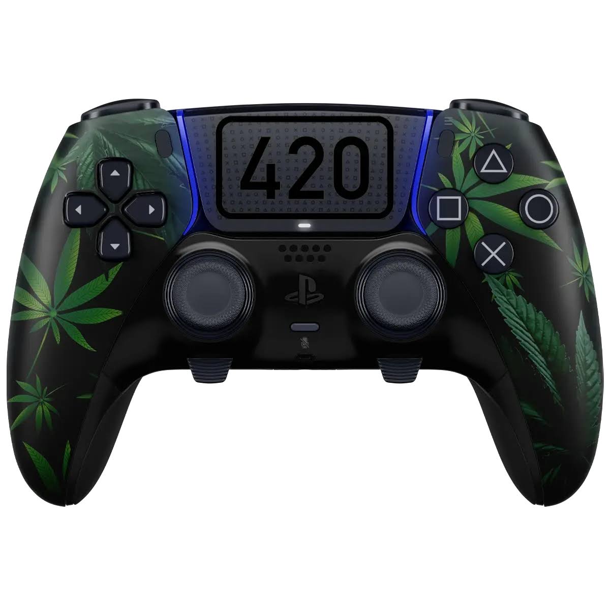 ModdedZone PS5 DualSense Edge Modded Custom Controller 420 Edition