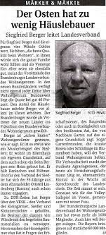 Verband Wohneigentum e.V.: - Interview mit Siegfried Berger vom 22.11.