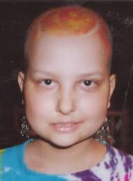 Amy during treatment for childhood cancer. - Amy_in_treatment_2