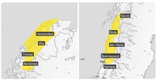 Melder om kraftige vindkast