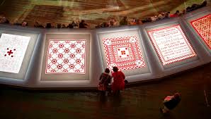 Résultat de recherche d'images pour "red and white quilts"