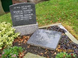 Grab von Johannes Sanders (31.08.1864-02.12.1949), Friedhof Mitling-