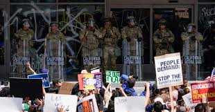 US deploys Marines to Los Angeles as police break up fourth day of protests