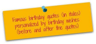 Inspirational Birthday Quotes: Famous Birthday Messages via Relatably.com