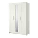 BRIMNES Wardrobe with 3 doors, white Ikea, Wardrobes and