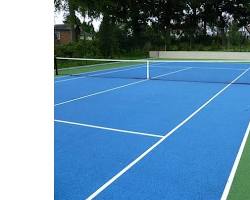 Image of tennis court with hard flooring