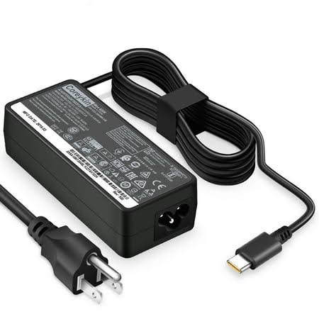 Charger for Lenovo Laptop Computer 65W 45W USB C Power Supply AC Adapter for Lenovo Chromebook,ThinkPad T480 T480s T580 T580s E480 E580 Yoga A485