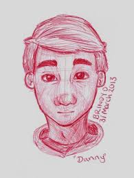 Semi-realistic Danny drawn in a red bic pen :) The other guys soon to come&amp;#8230; (Hopefully) Watch the episode, &amp;#8220;Dan Before Time&amp;#8221; Great bic pen ... - tumblr_mkkzvpFvp31r59fvyo1_1280