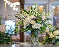 Image of Flowers arranged in a vase