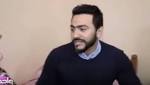 بالفيديو| تامر حسني يبكي على