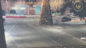 Late-night joyride leads to driver crashing into Christmas tree