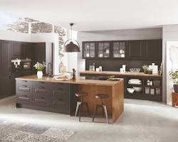 Cocina inglesa con isla de cocina