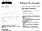 MEdiCarE EnrollMEnt aPPliCation - Centers for Medicare