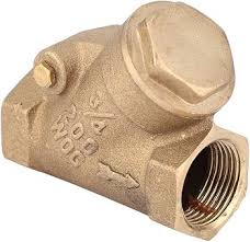 Brass Y - Type Check Valve, NPT 3/4in Thread One Way Check ...