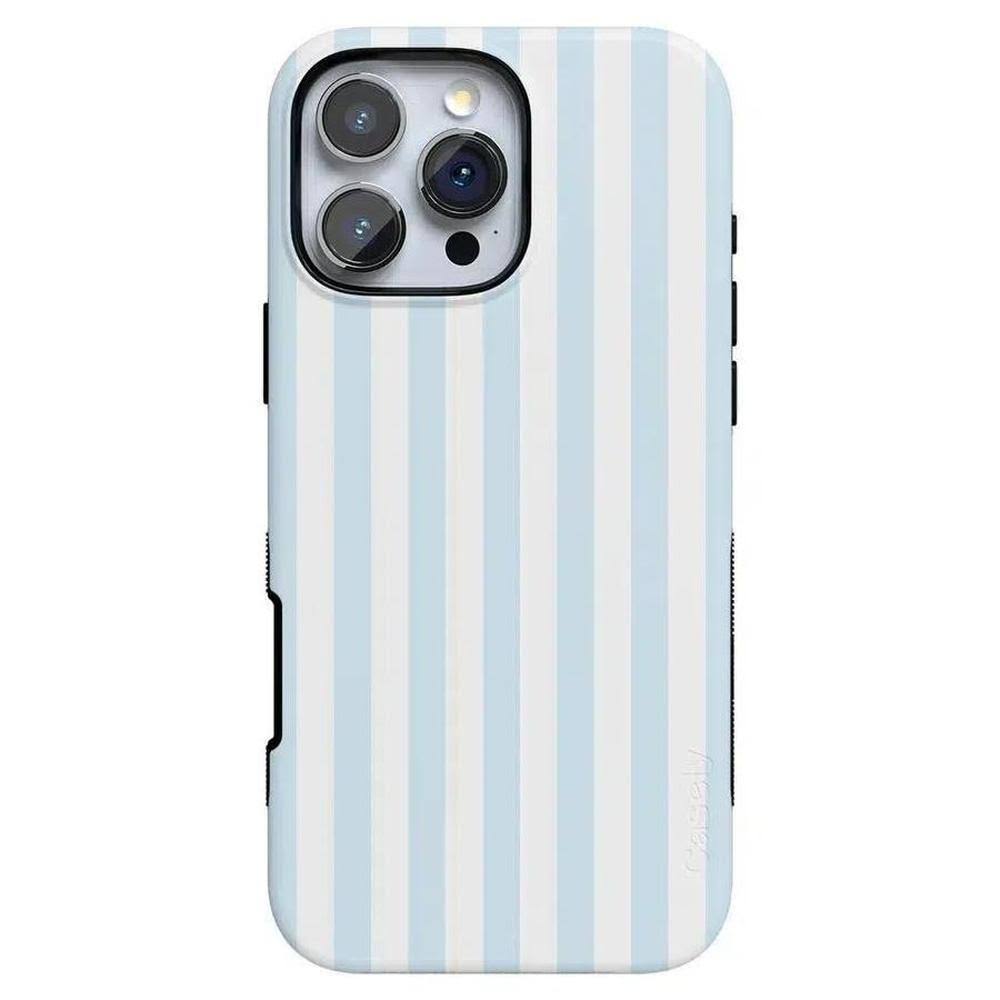 Casely iPhone 16 Pro Compatible with MagSafe Blue Stripes | Sunday Best Case Bold Flex + MagSafe