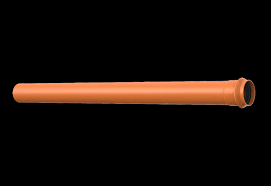 Orange-Brown (Brick) Colour Pipes with EPDM Pressure Seal ...