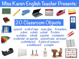 Image result for classroom vocabulary in english