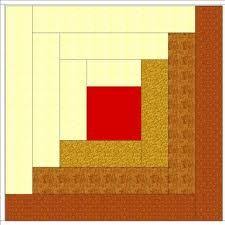 Image result for six inch log cabin quilt block
