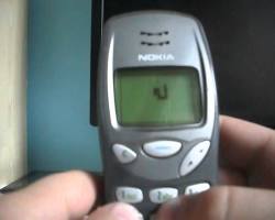 Image of Snake game on Nokia 3210