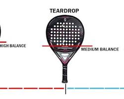 Padel racket with large sweet spot