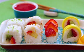 Resultado de imagen de sushi de frutas