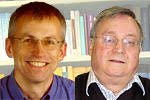 Dr. Herold Dehling (li.) und der Rechtswissenschaftler Prof. Christoph Krampe gehören zu den fünf deutschen Preisträgern 2005. - krampedehling
