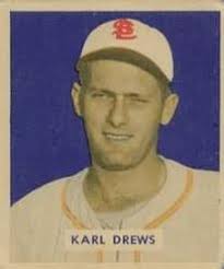 1949 Bowman #188 Karl Drews Front - 18-188Fr