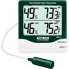 Amazon.com: Extech 445713 Big Digit Indoor Outdoor Hygro ...