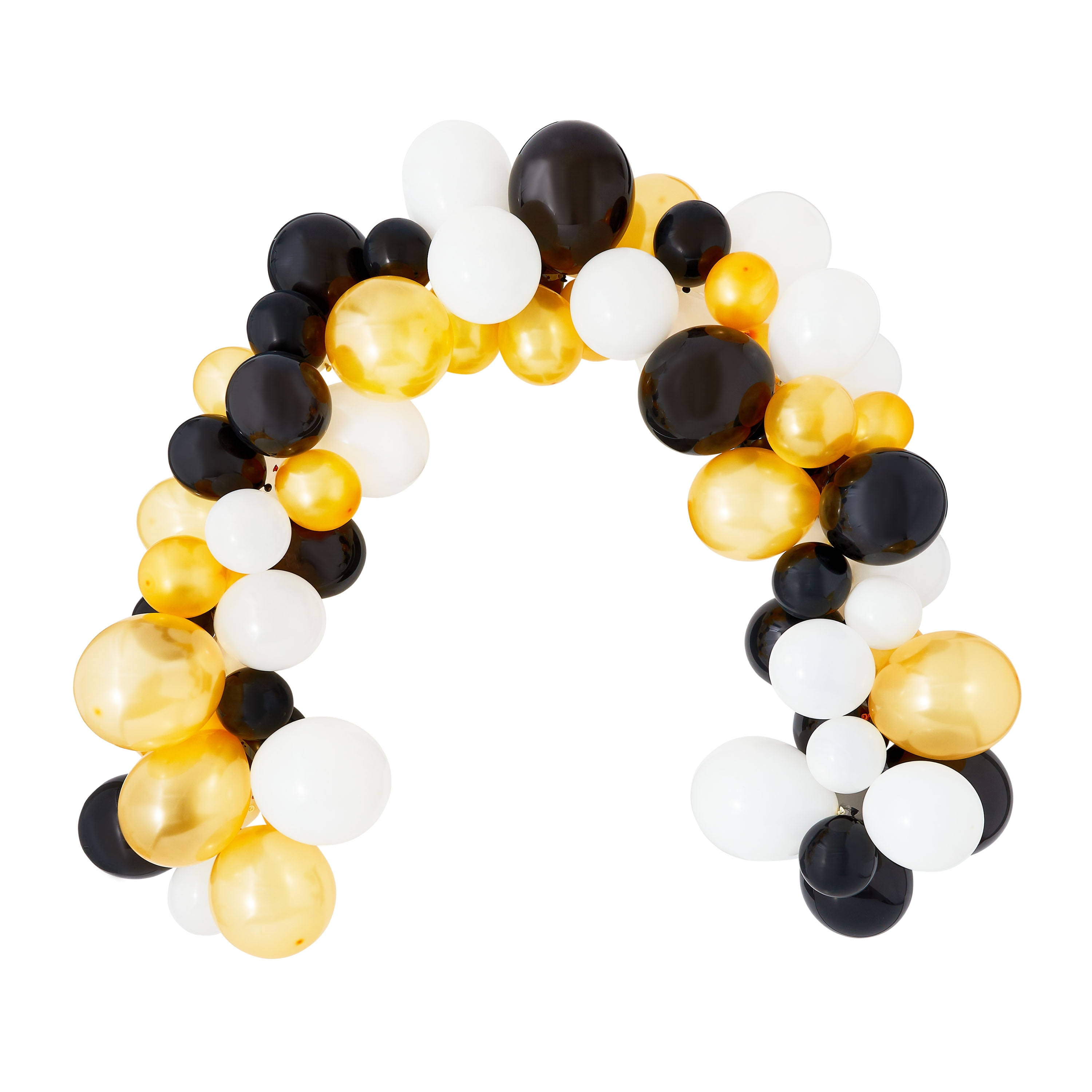Black/white/gold Balloon Garland