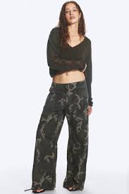 Pantalones Low Rise Baggy Ripstop